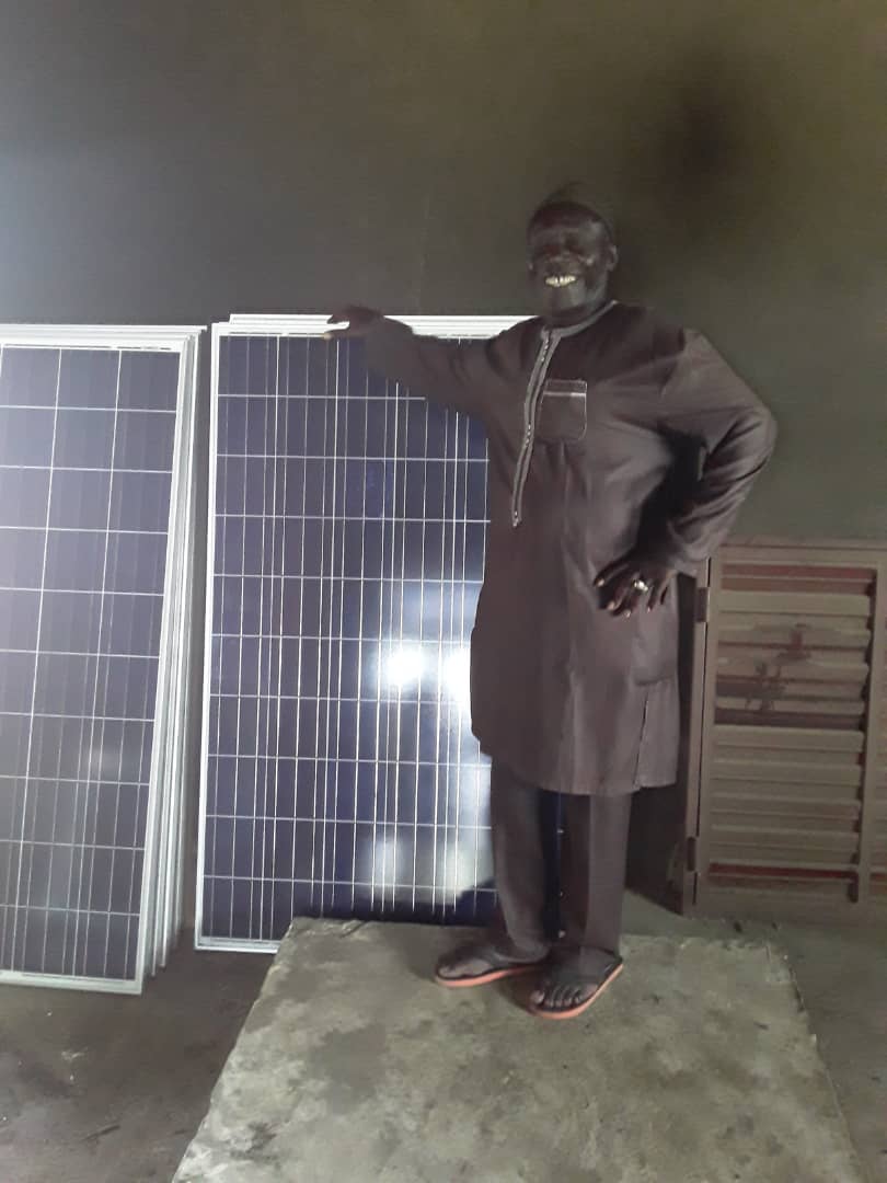 Read more about the article Reception des materiels pour l’ installation du popage solaire